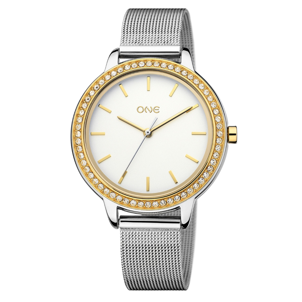 RELÓGIO ONE SENHORA TWIN SPARK BICOLOR MESH