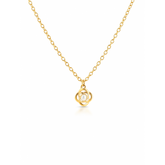 COLAR ONR ROSE PETITE PEARL GOLD