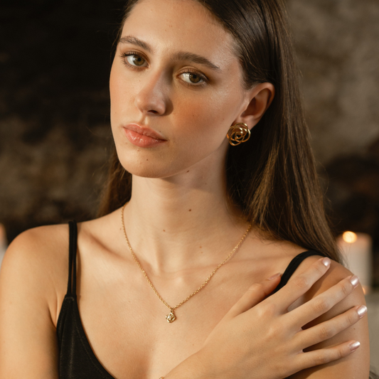 COLAR ONR ROSE PETITE PEARL GOLD