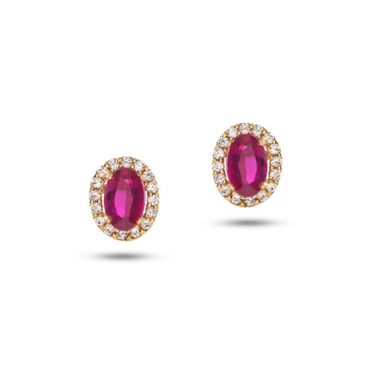 BRINCOS EM OURO COM ZIRCONIAS