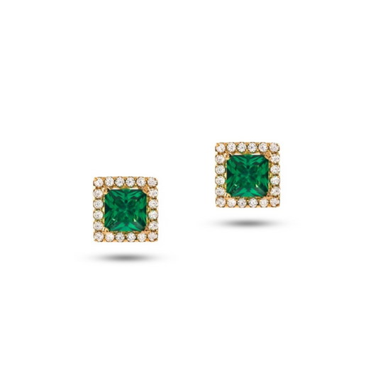 BRINCOS EM OURO COM ZIRCONIAS