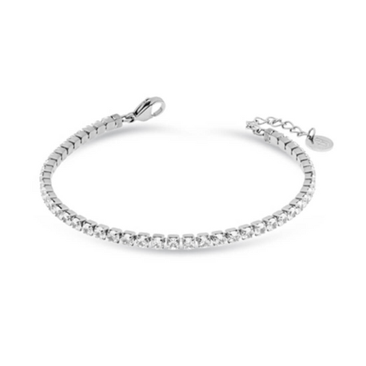 PULSEIRA LIU JO EM AÇO COM ZIRCÓNIAS