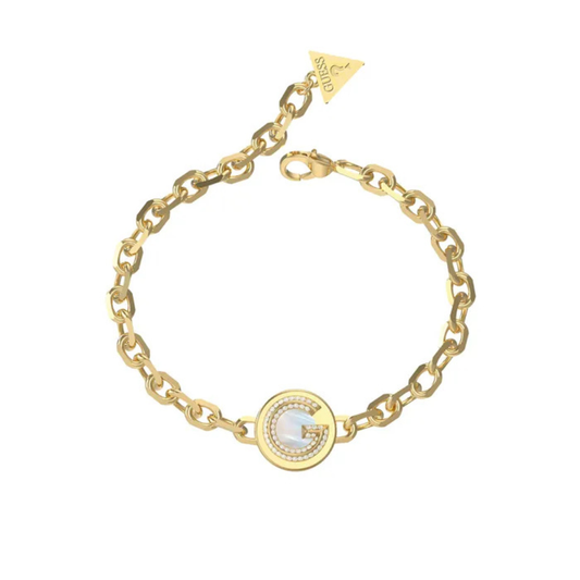 PULSEIRA GUESS G CRYSTAL DOURADA