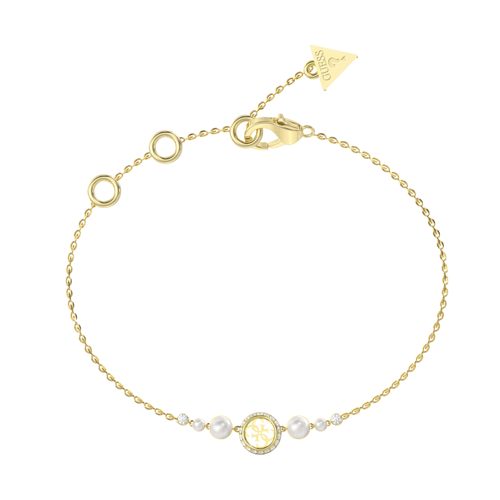 PULSEIRA GUESS TINY PEARLY DOURADA