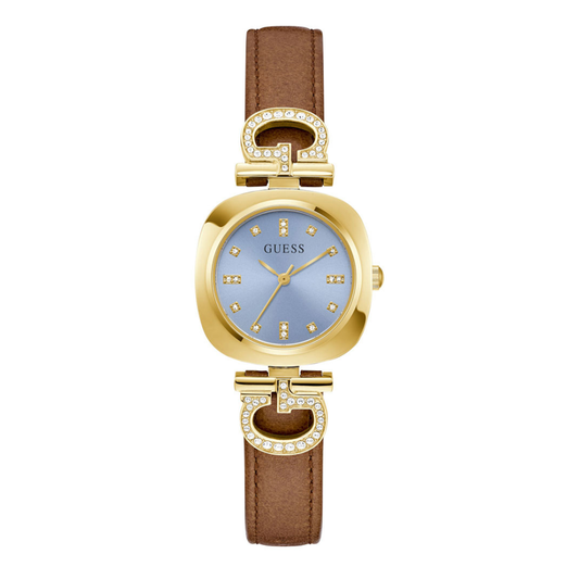 RELÓGIO GUESS MULHER GABBY EM PELE CASTANHA