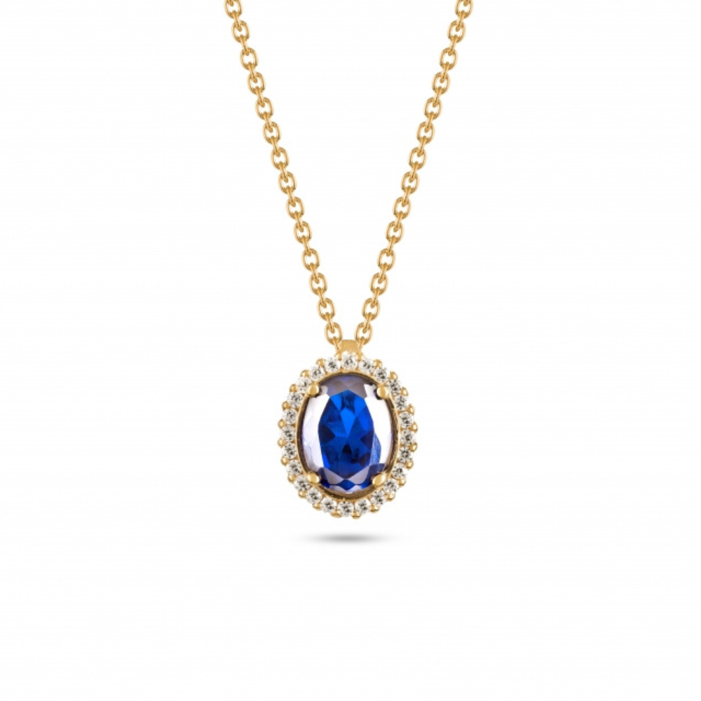COLAR EM OURO COM ZIRCÔNIAS