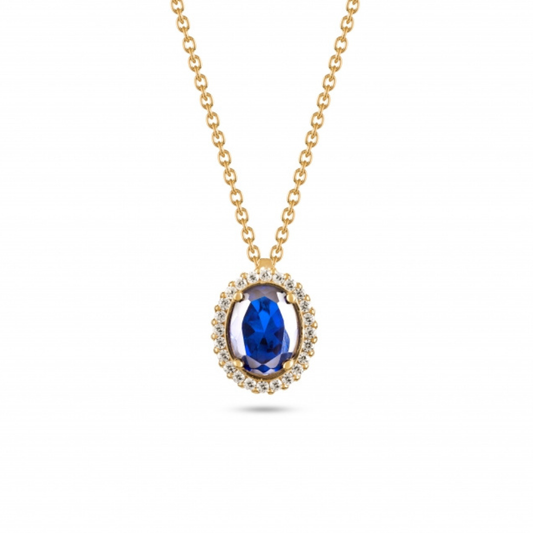 COLAR EM OURO COM ZIRCÔNIAS