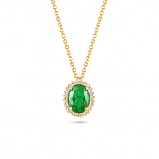 COLAR EM OURO COM ZIRCÔNIAS