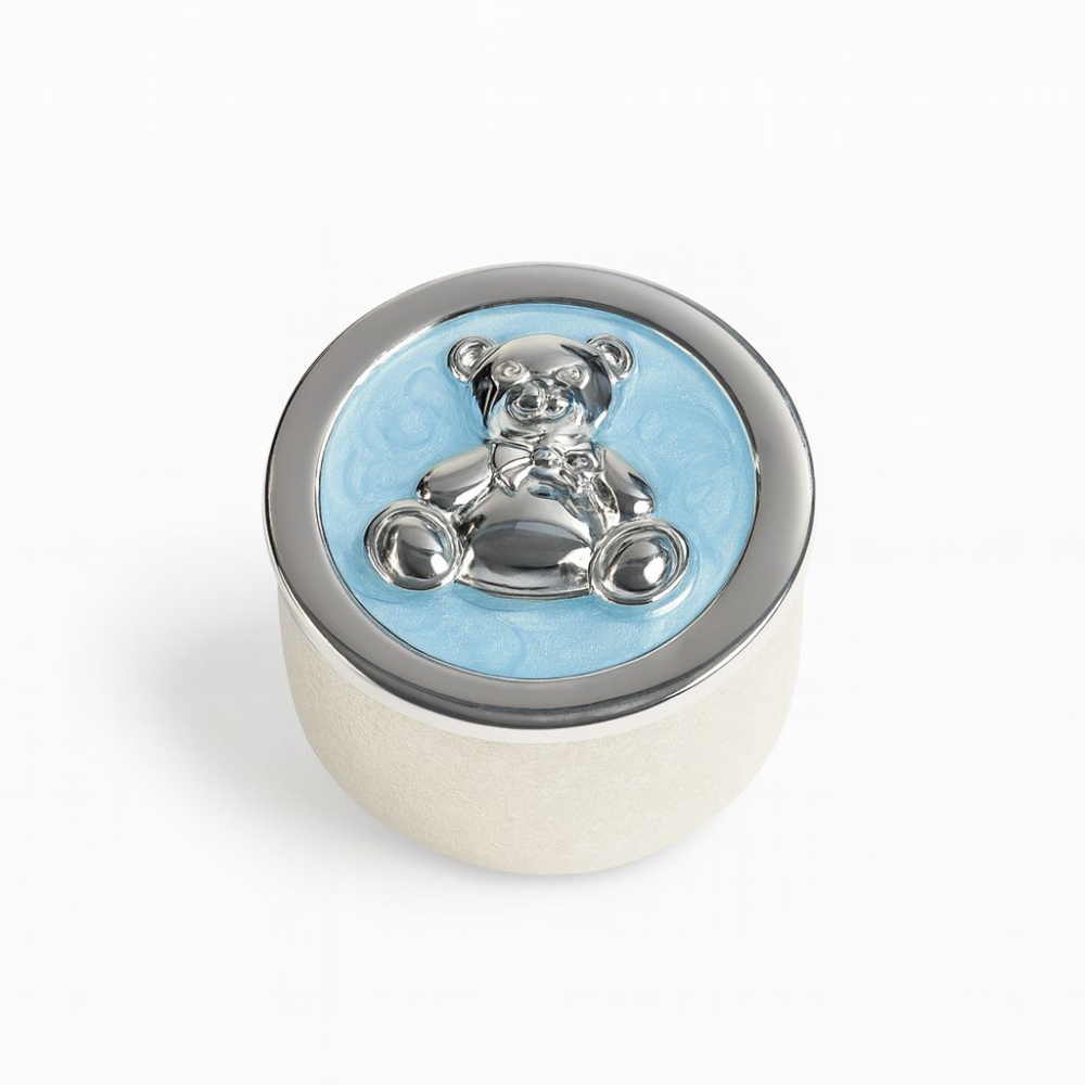 CAIXA 1º DENTE 045MM URSO AZUL SILVER PLATED