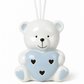 PERFUMADOR COM LED URSO AZUL 11CM X 12.50 CM EM CERAMICA