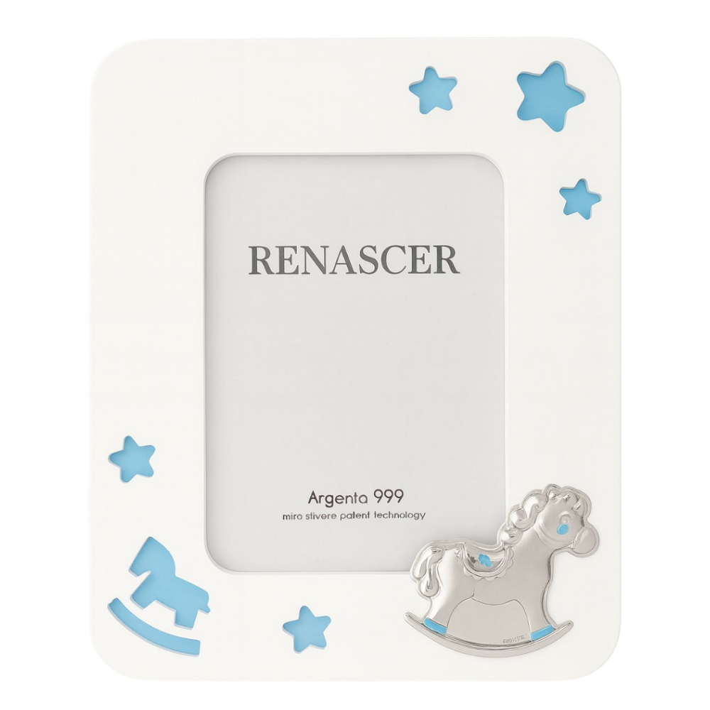 MOLDURA MADEIRA CAVALO AZUL 10X15