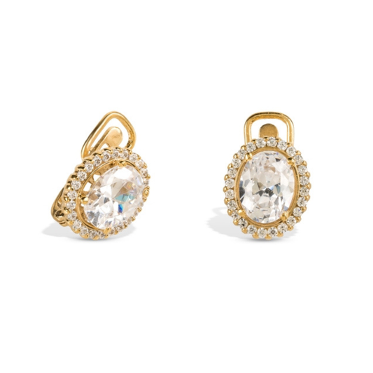 BRINCOS EM OURO COM ZIRCONIAS