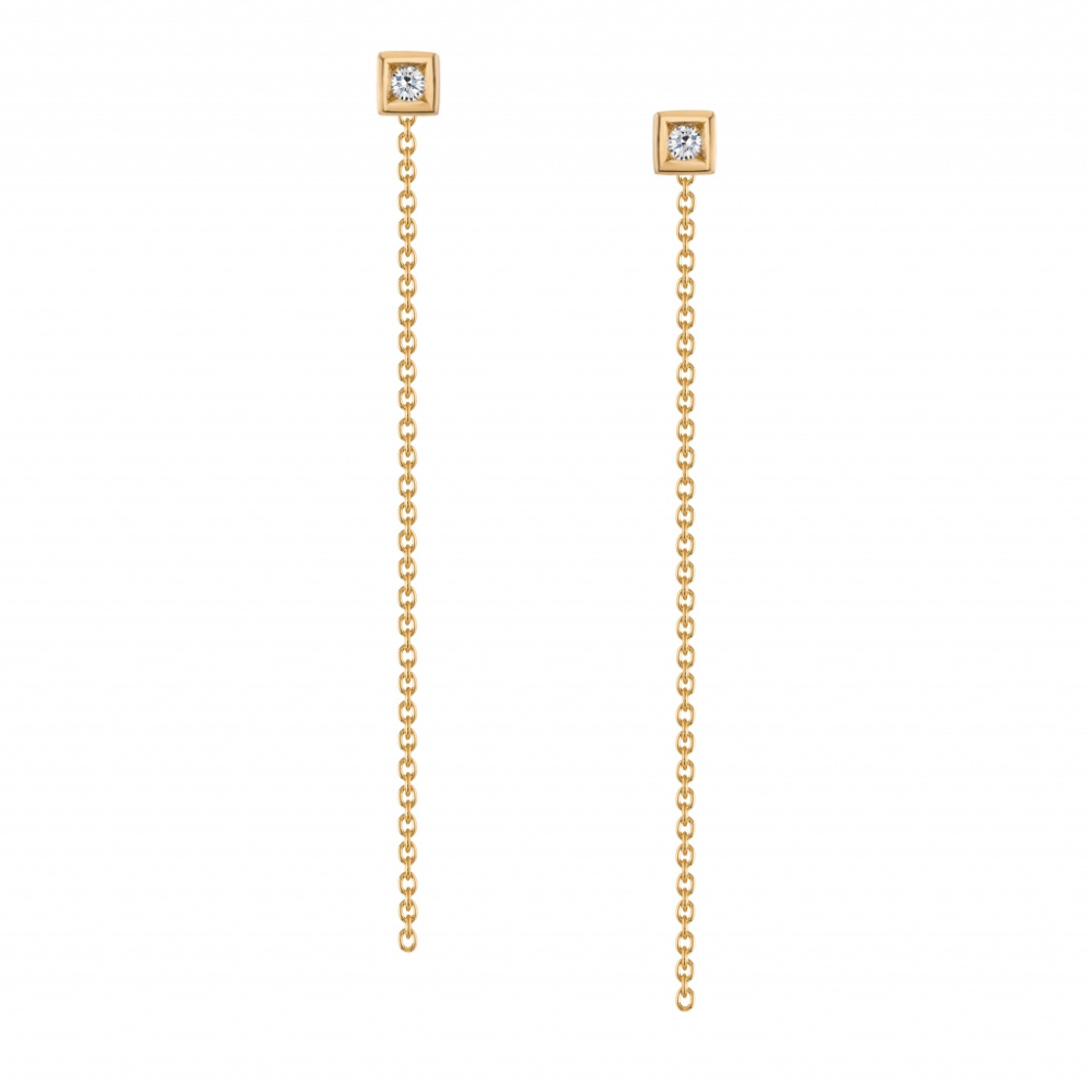 BRINCOS EM OURO COM ZIRCONIA