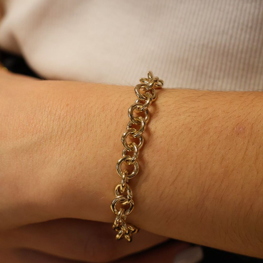 PULSEIRA REBECCA ATHENA BRONZE COM BANHO DE OURO 24K