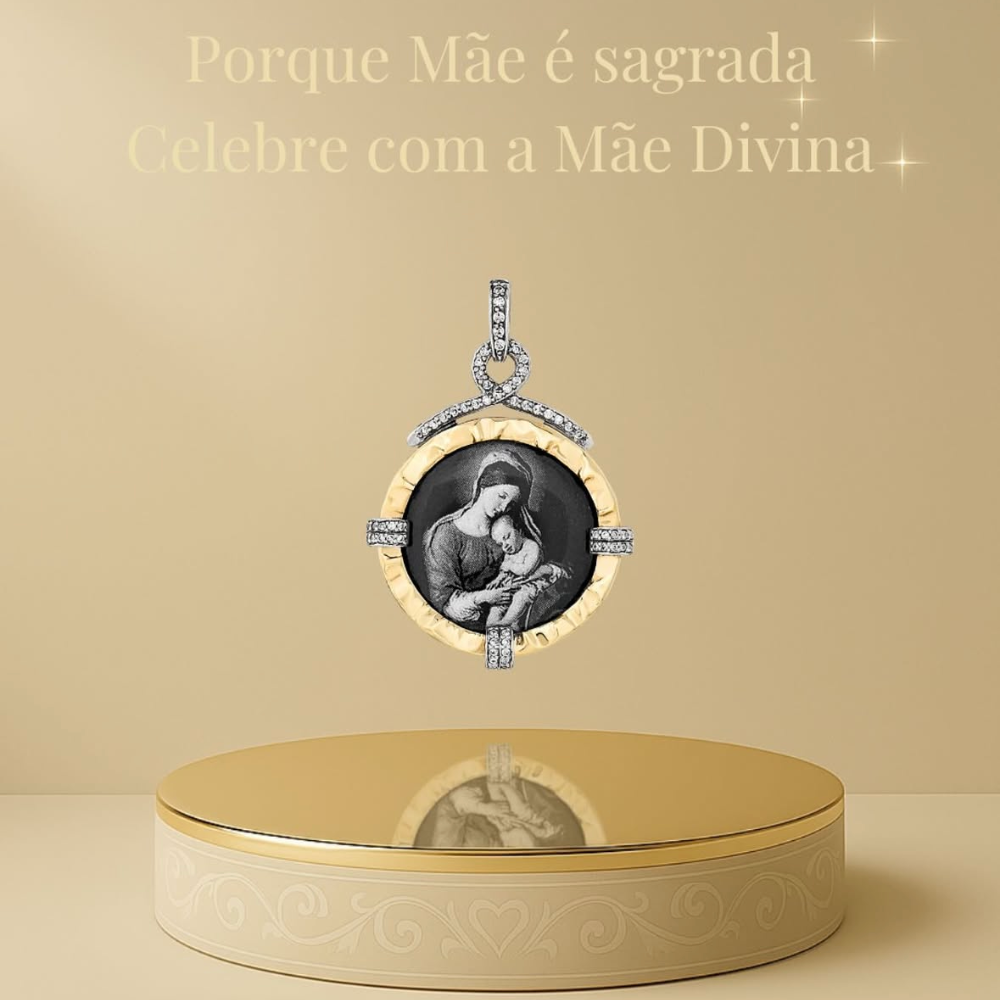 MEDALHA GUMUS Mãe Divina