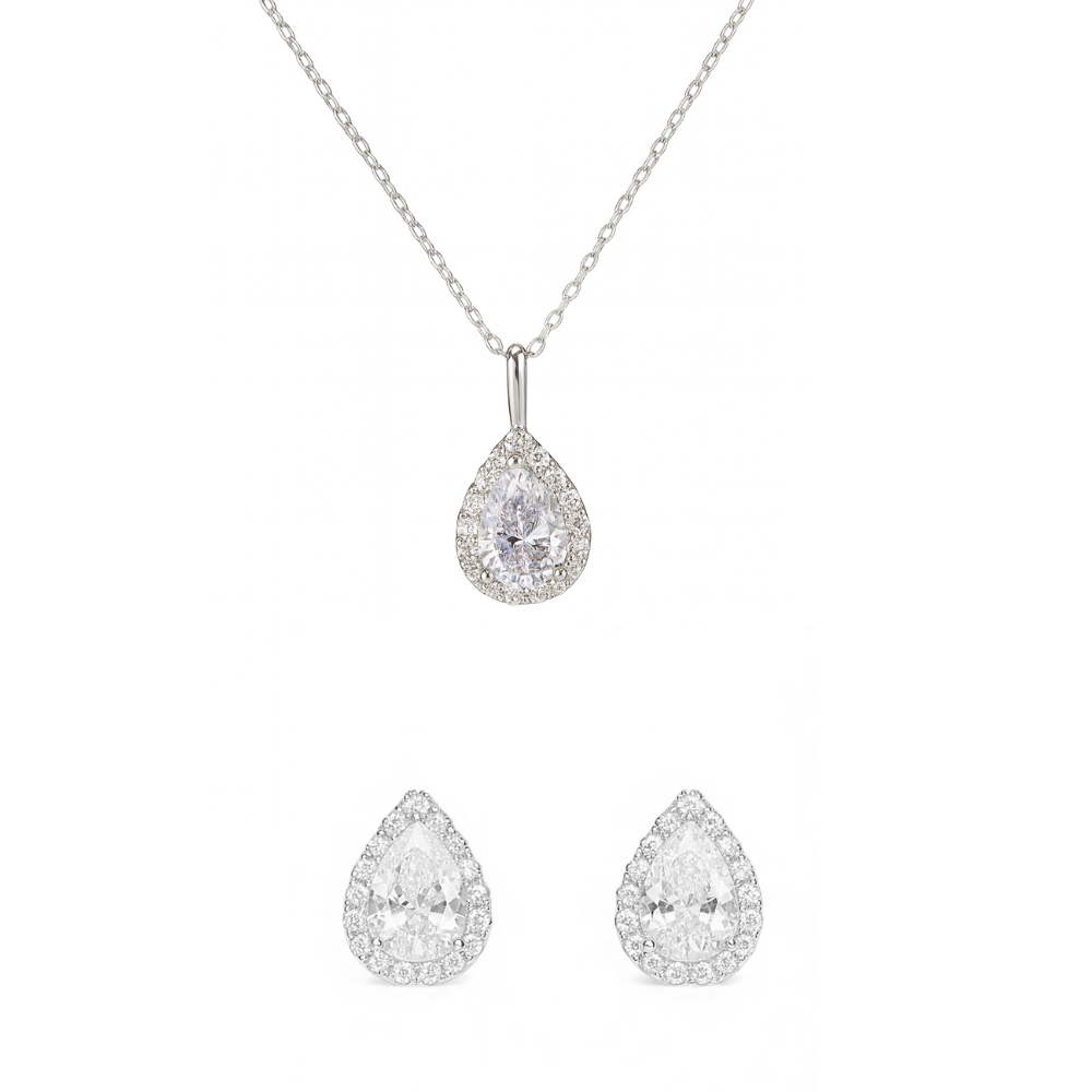 BOX EDIÇÃO ESPECIAL NATAL 2025 - CONJUNTO BRINCOS + FIO  EM PRATA 925