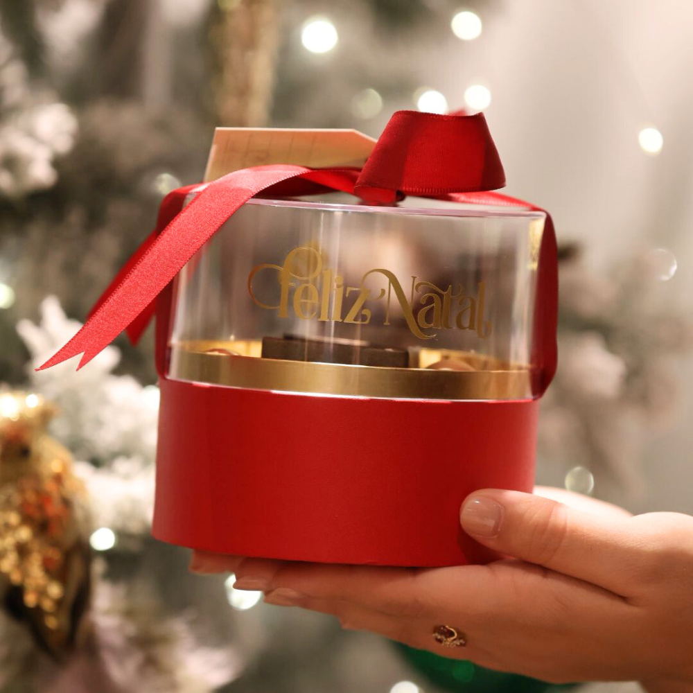 BOX EDIÇÃO ESPECIAL NATAL 2025 - CONJUNTO BRINCOS + FIO  EM PRATA 925