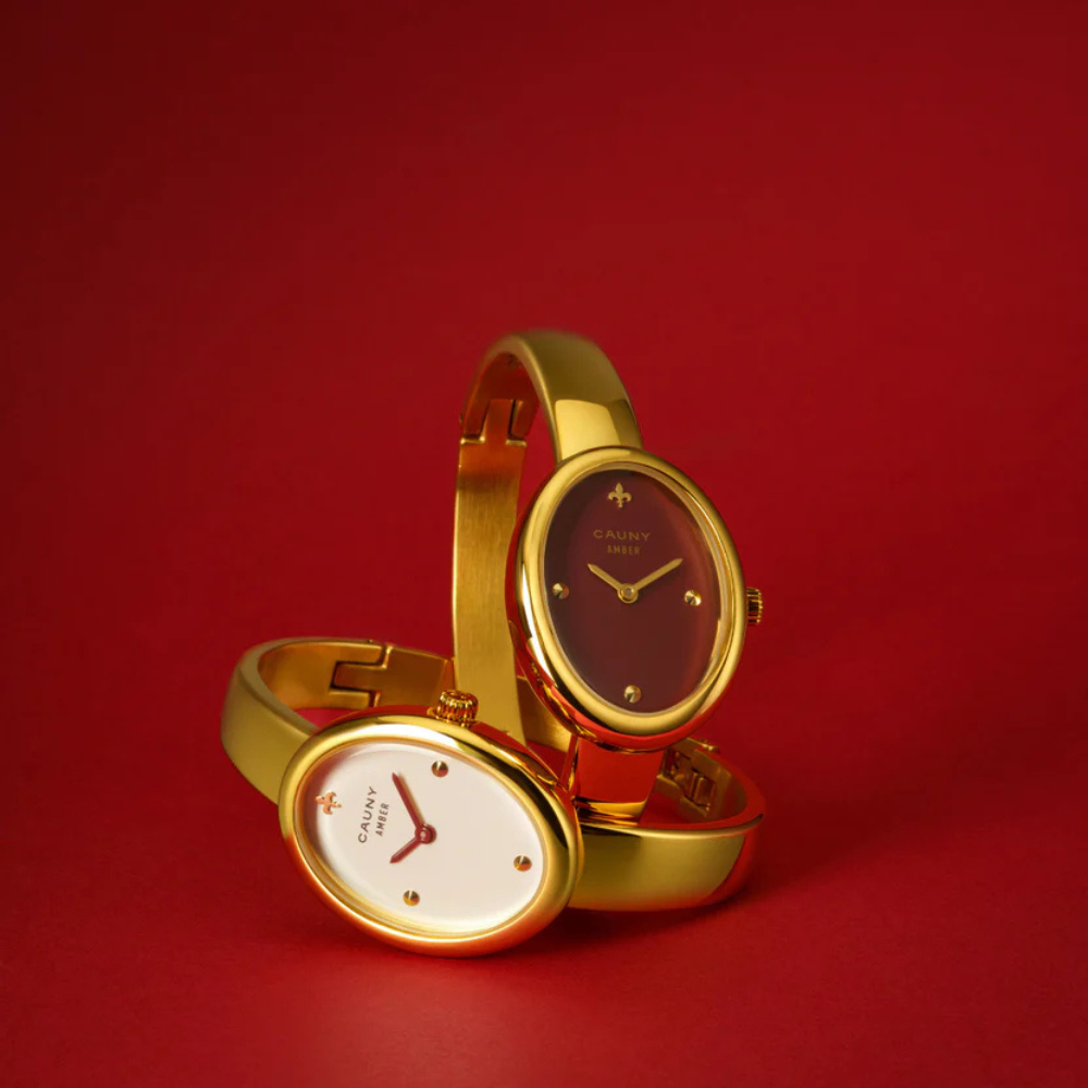 RELOGIO CAUNY AMBER MST. BD. DOuRADO 24X32MM