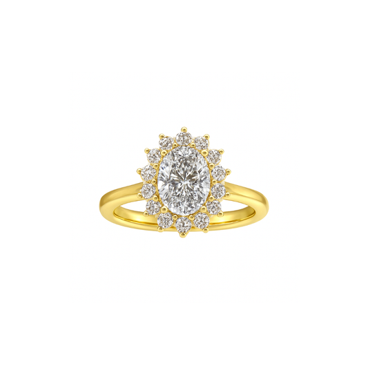 ANEL JOALHARIA LADY-DI EM OURO 19.2K COM DIAMANTES LAB-GROWN