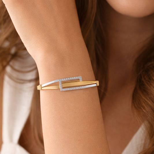 Pulseira Joalharia Naná em Ouro com zirconias