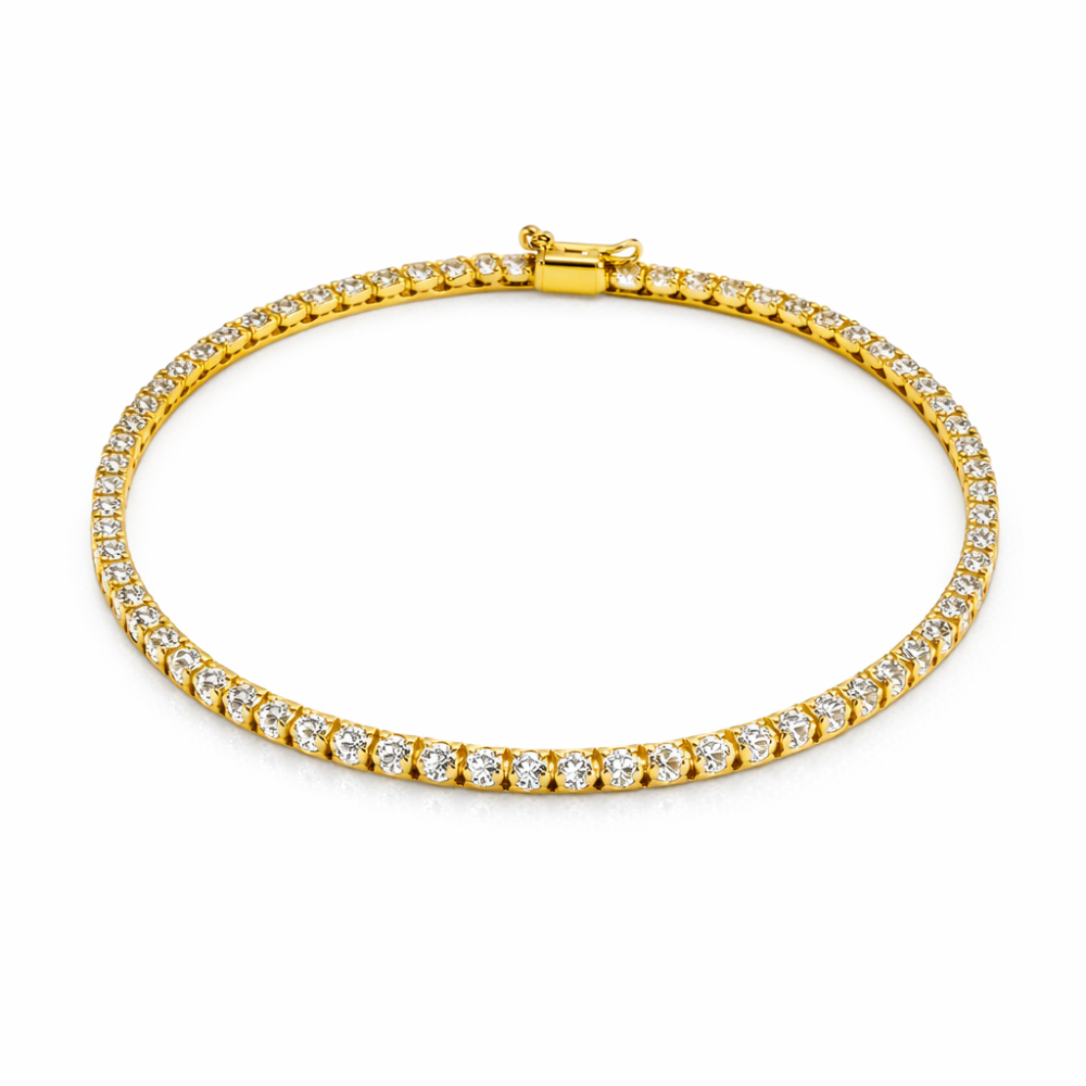 PULSEIRA OURO 18K ( RIVIERA ) COM 61 DIAMANTES C/ 1,52CT
