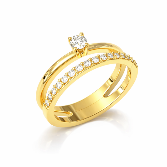 Anel Joalharia Naná em Ouro 19.2k