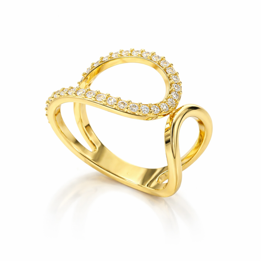 Anel Joalharia Naná em Ouro 19.2k