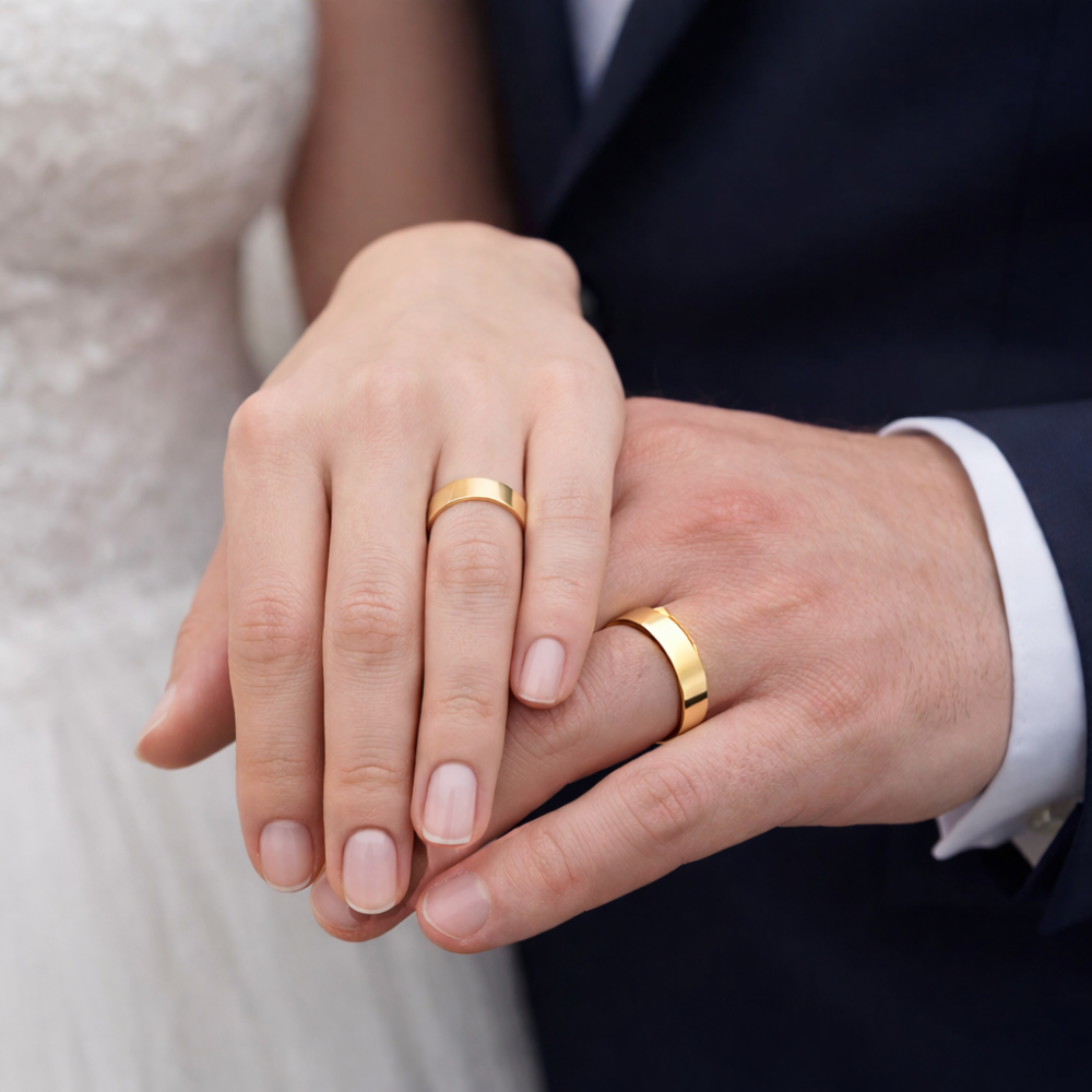 ALIANÇA ETERNIS EM OURO LINHA ESSENTIAL