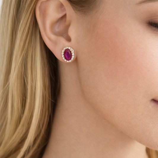 BRINCOS EM OURO COM ZIRCONIAS