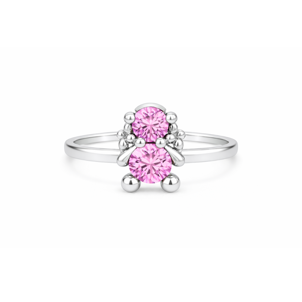 ANEL EM PRATA 925% MENINA AMORZINHO BY MOCHO