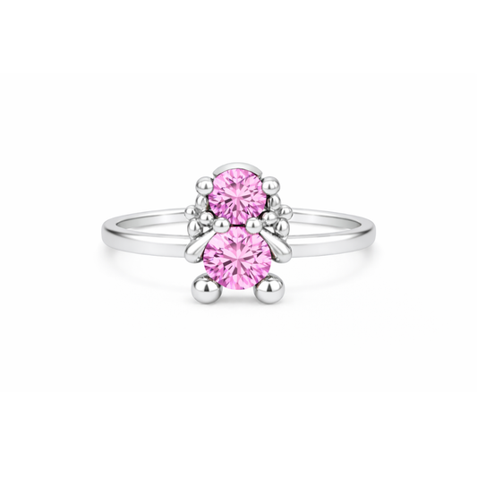 ANEL EM PRATA 925% MENINA AMORZINHO BY MOCHO