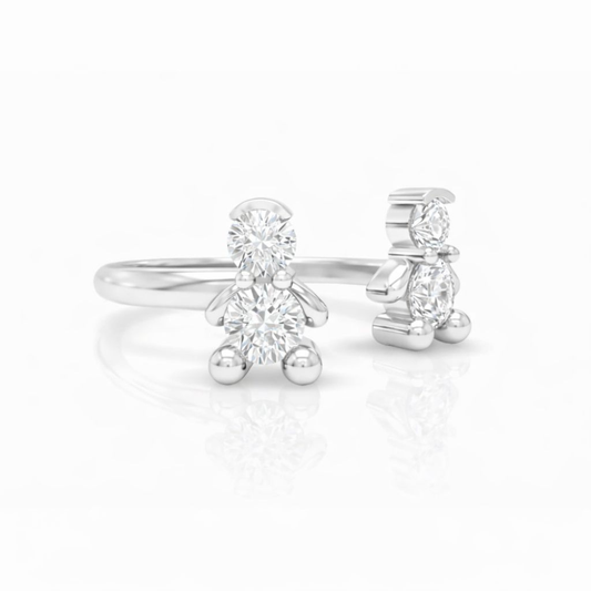 ANEL EM PRATA 925% MENINOS AMORZINHO BY MOCHO