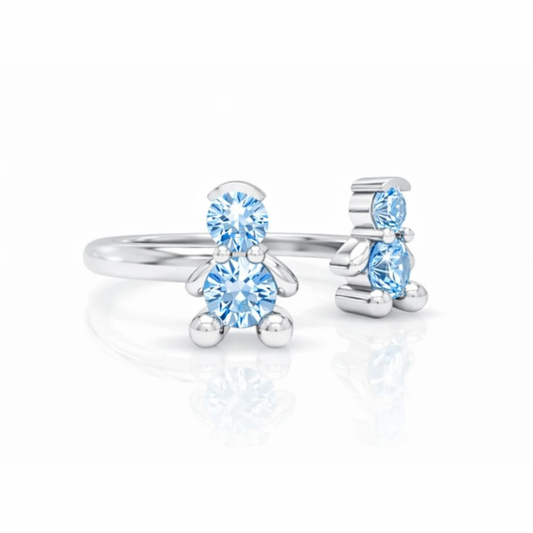 ANEL EM PRATA 925% MENINOS AMORZINHO BY MOCHO