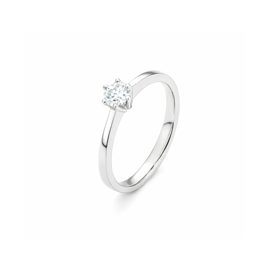 Anel de Noivado Solitário em Ouro 19.2k