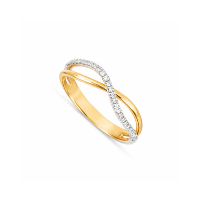 ANEL EM OURO COM ZIRCÔNIAS