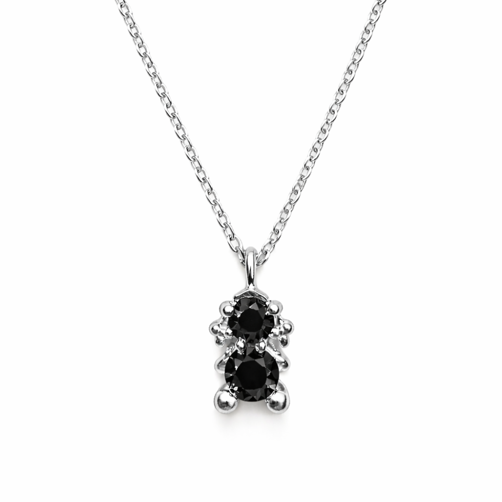 FIO EM PRATA 925% DOURADA GIRL ONIX AMORZINHO BY MOCHO