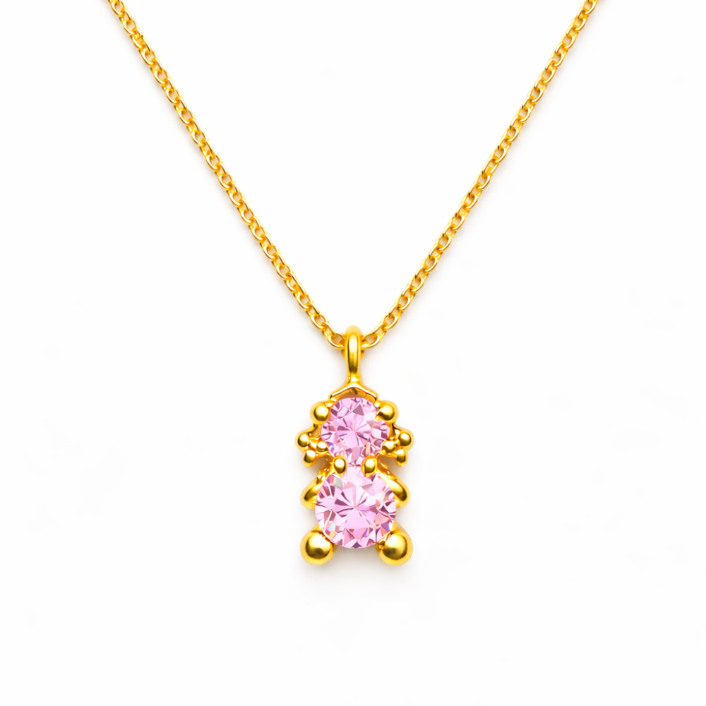 FIO EM PRATA 925% DOURADA GIRL ONIX AMORZINHO BY MOCHO