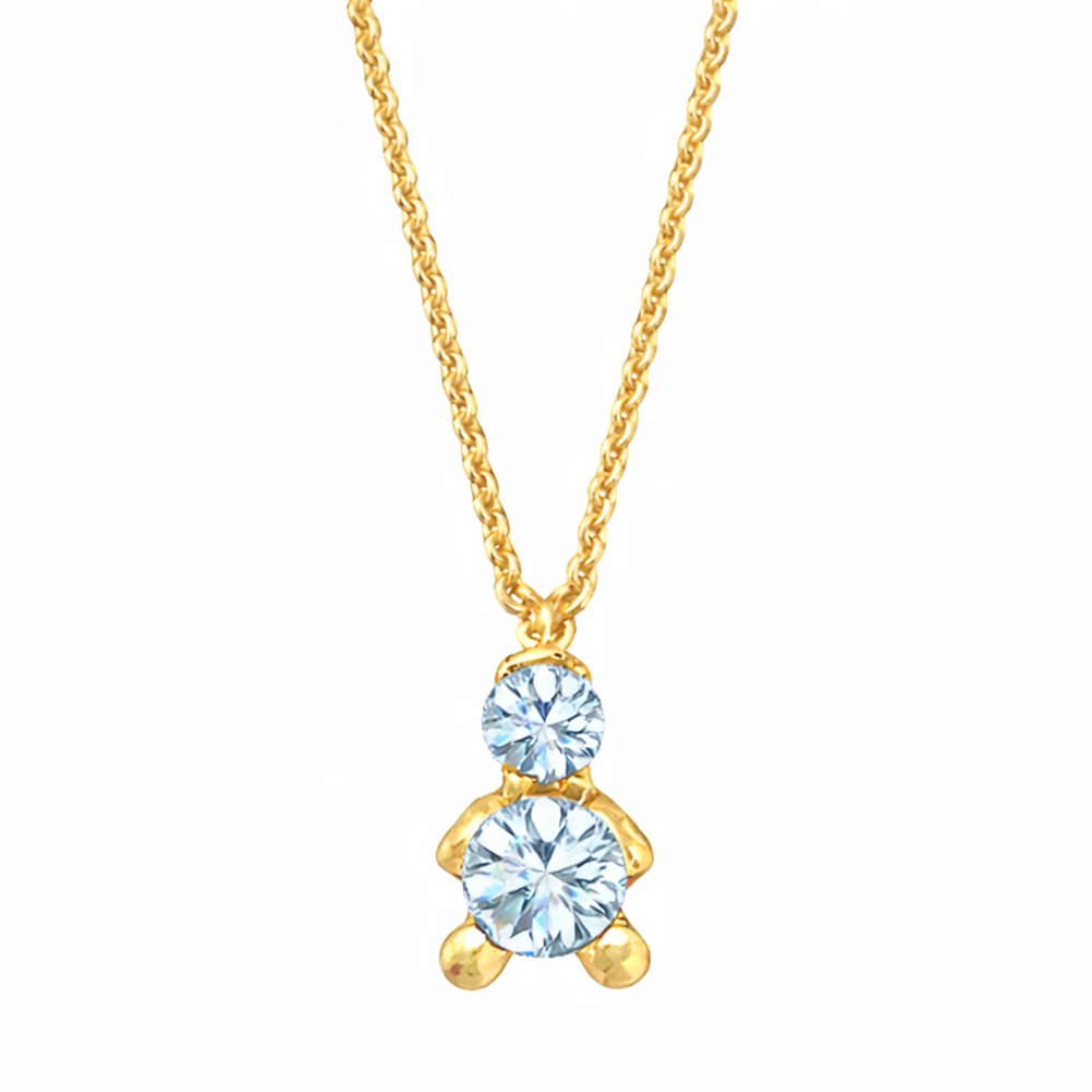 FIO EM PRATA 925% BIG  BOY CRISTAL AMORZINHO BY MOCHO