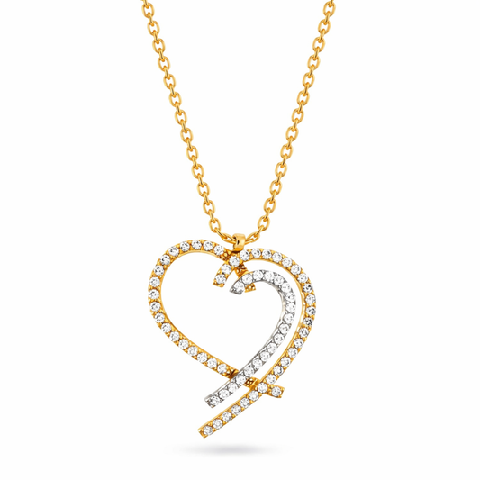 Colar em ouro com zircônias