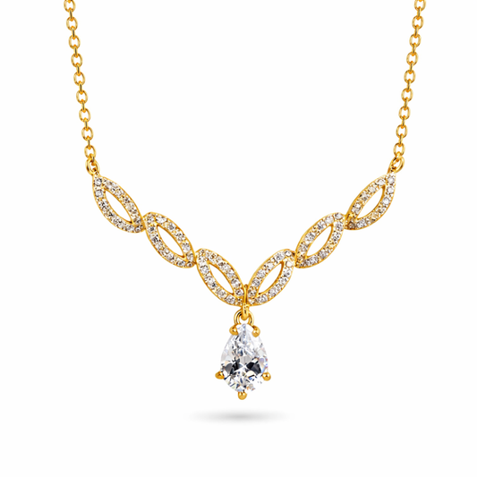 Colar em Ouro 19,2k com Zirconias