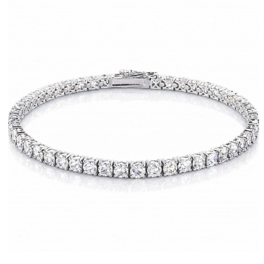 ESCRAVA EM OURO 19,2K C/ ZIRCONIAS