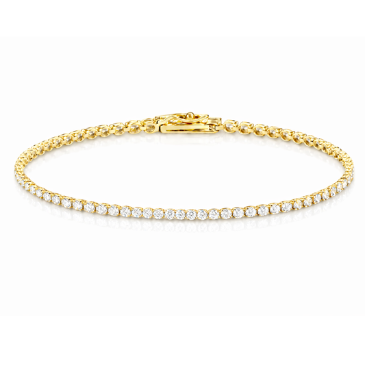 ESCRAVA EM OURO 19,2K C/ ZIRCONIAS