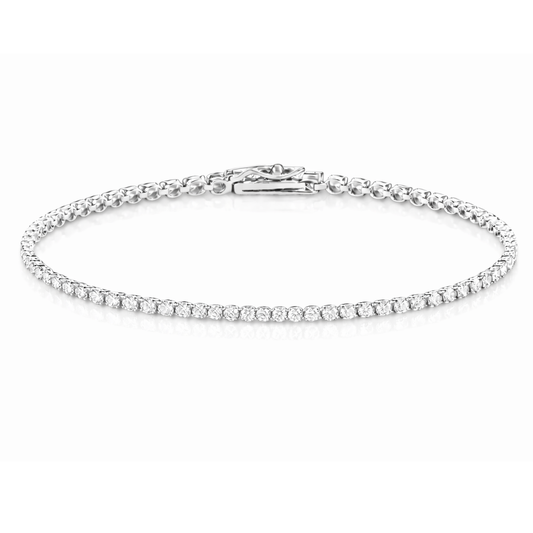 ESCRAVA EM OURO 19,2K C/ ZIRCONIAS