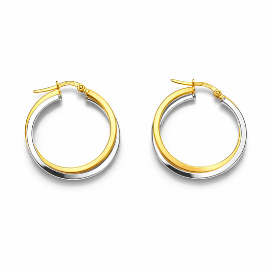 BRINCOS ARGOLAS EM OURO 19,2K