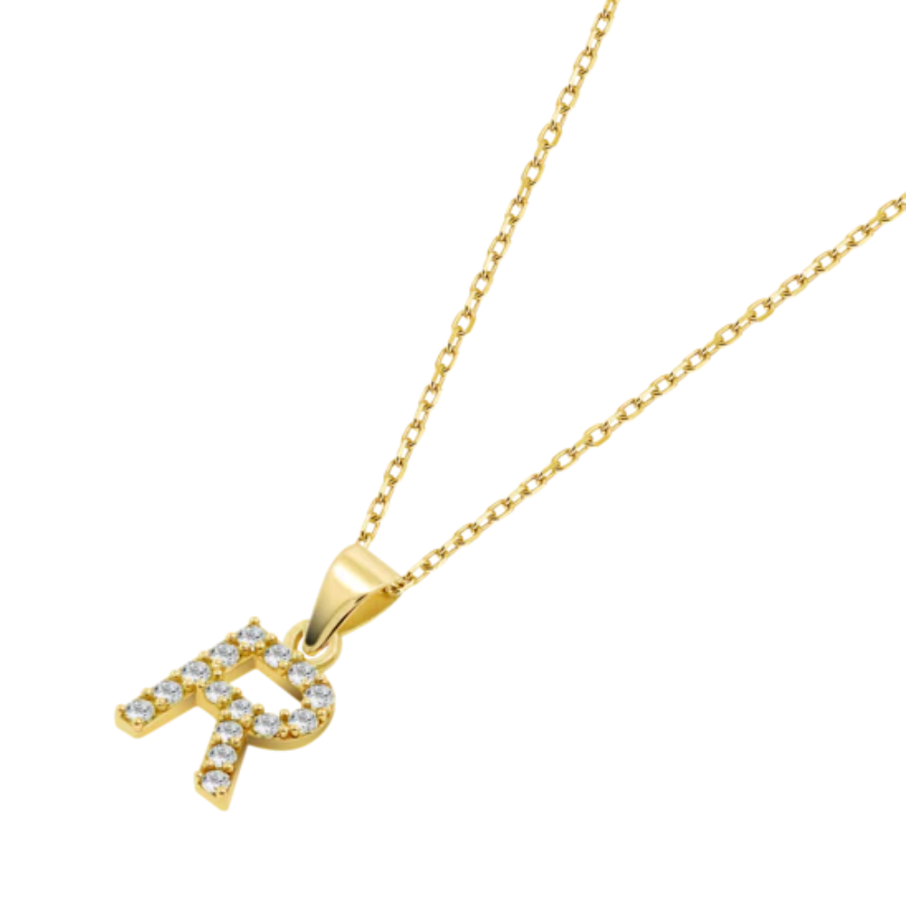 COLAR EM OURO 9K LETRA