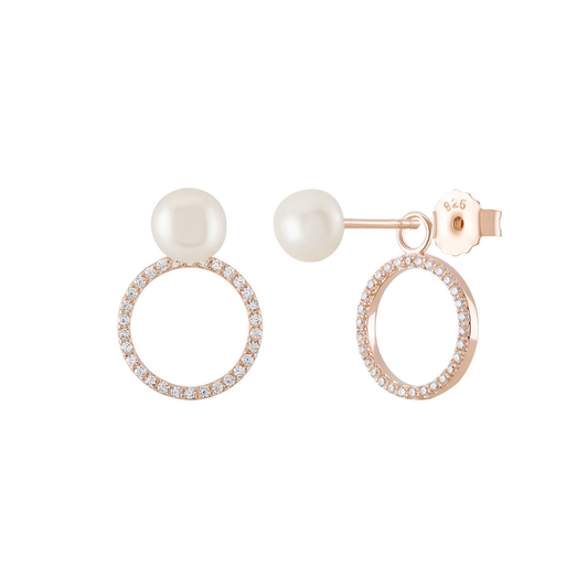 BRINCOS UNIKE EM PRATA 925LOVE IN CIRCLE