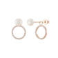 BRINCOS UNIKE EM PRATA 925LOVE IN CIRCLE