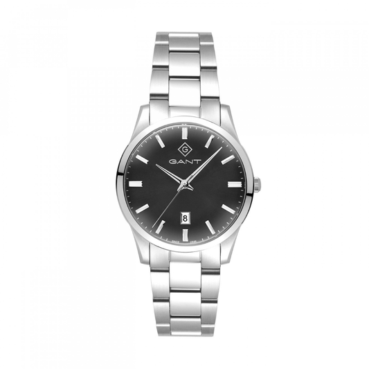 RELOGIO GANT TAUTON CINSENTO AÇO PRATEADO 39mm