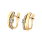 BRINCOS EM OURO 9K COM ZIRCONIAS