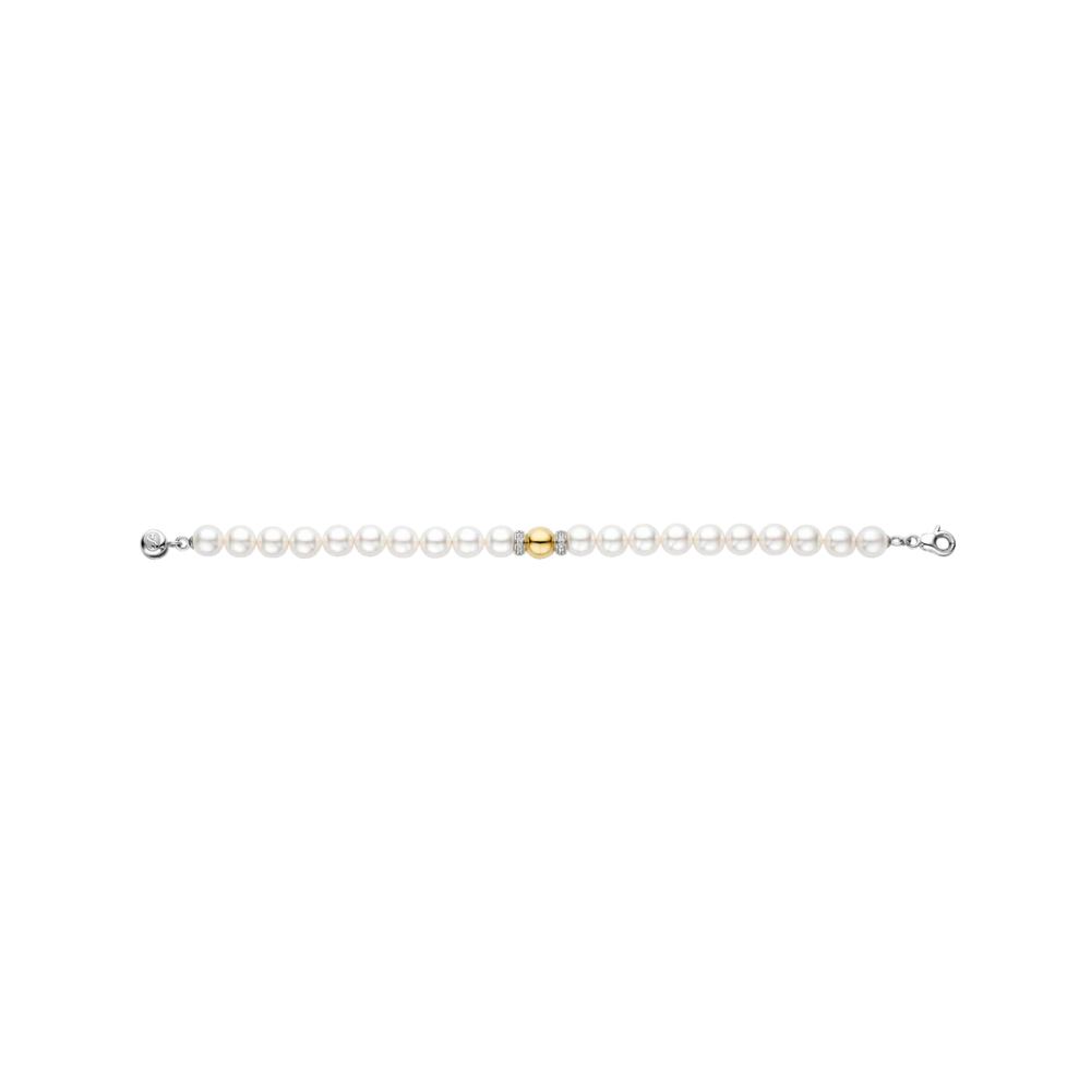 PULSEOA TI SENTO PRATA925% E PEROLAS COM ZIRCONIAS